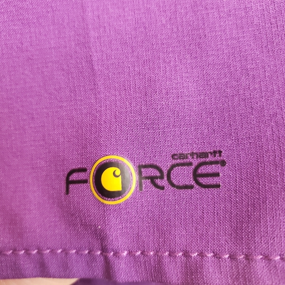 Carharrt Force Purplw Blue Scrub Top Size Xl - Picture 4 of 4
